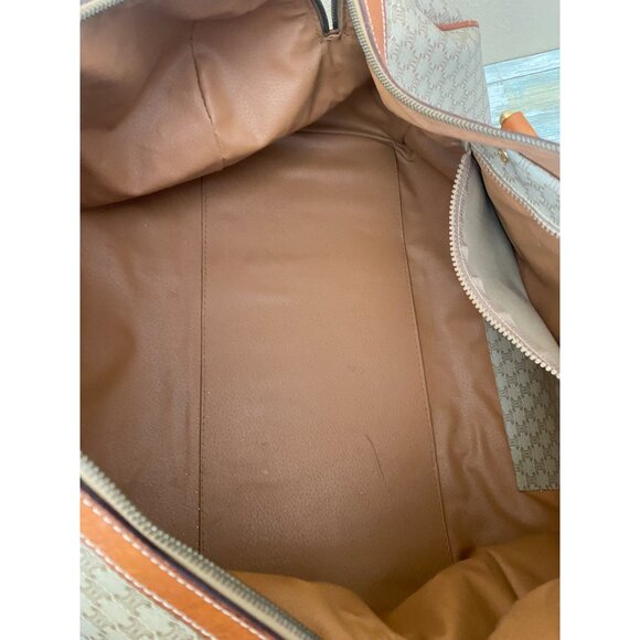 Vintage Céline Macadam Duffle Bag 1990s Large Travel Boston Weekender w/Lock - Picture 8 of 16